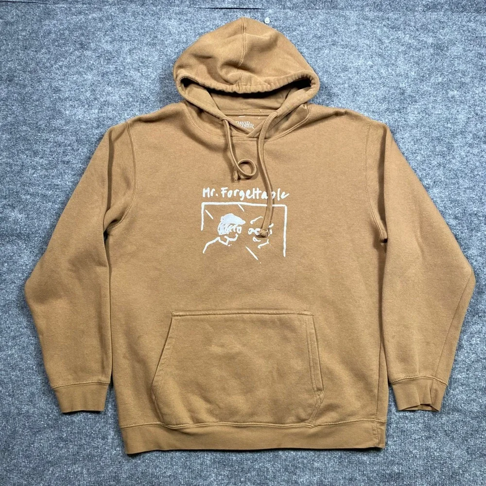 David‎ Kushner Mr Forgettable Brown Graphic Hoodie Mens XL Tour Merch Lyrics